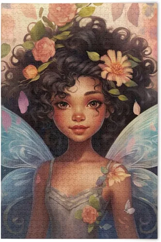 Vista 11 de Rompecabezas de 1000 piezas para adultos American African Black Girl Wood Puzzles Educativo Cerebro 21216876 Chica negra africana americana 21216876