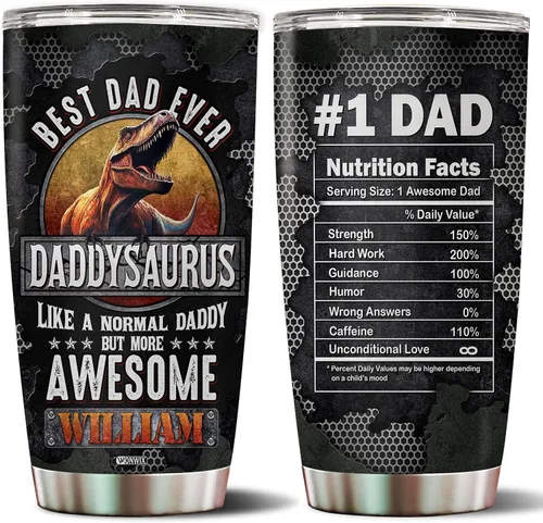 Vista 8 de Vaso personalizado de regalo para papá, regalos para padrastro de hija, hijo, niños, cumpleaños, Navidad, día del padre, regalo para padrastro, taza