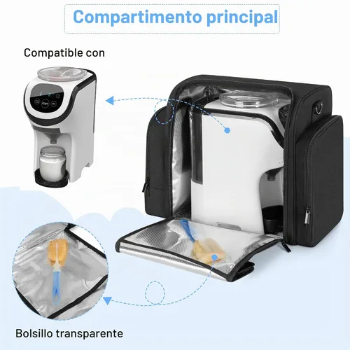 Vista 2 de YARWO Estuche de transporte compatible con la máquina Baby Brezza Formula