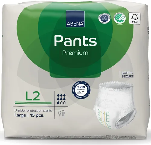 Vista 13 de Abena Abena Pants - Ropa interior protectora contra la incontinencia premium, pull-ups, absorción moderada/pesada, nivel 2, talla S, 48