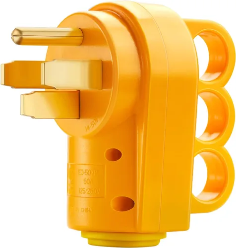 Vista 10 de Kohree Enchufe RV Hembra de 30 Amperios, Receptáculo RV de Repuesto Resistente 125/250V, Enchufe NEMA TT-30R con Mango de Agarre Ergonómico para RV