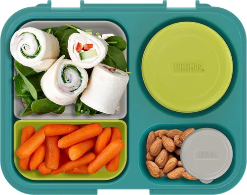 Vista 5 de THERMOS Kit de almuerzo para almacenamiento de alimentos Freestyle para niños, color azul