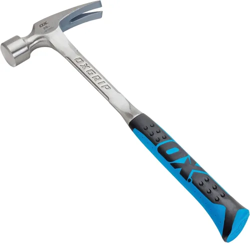 Vista 4 de OX TOOLS Martillo para paneles de yeso Pro 14 onzas / 400 gramos Hacha para paneles de yeso Cara fresada Hacha de paneles de yeso Martillo