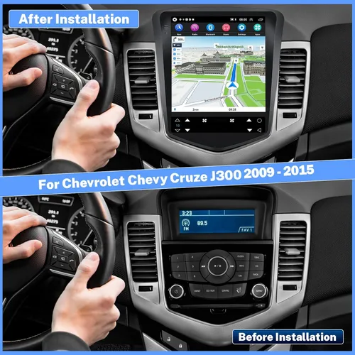 Vista 2 de Audio de alta fidelidad + ecualizador: Android 13 para Chevrolet Chevy Cruze J300 2009-2015 Radio estéreo para automóvil, 2G+64G 9.7 pulgadas
