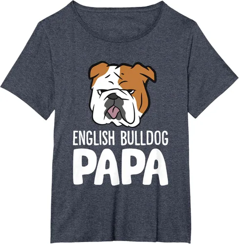 Vista 88 de Camiseta divertida de Bulldog Inglés para papá dueño de perro, Negro