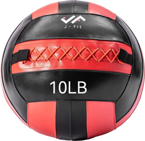 Vista 26 de JFit Wall Ball – Premium Soft Weighted Exercise Ball for Strength, Conditioning, Gym & Home Workouts, 4-30 LB