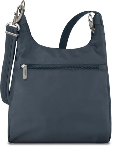 Vista 7 de Travelon Bolsa bandolera clásica antirrobo esencial, color negro