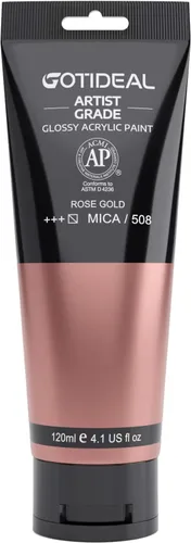 Vista 32 de GOTIDEAL - Pintura acrílica iridiscente, rojo camaleón, de 4.1 oz, no tóxicas, no se decoloran; ricos pigmentos para artistas adultos y niños
