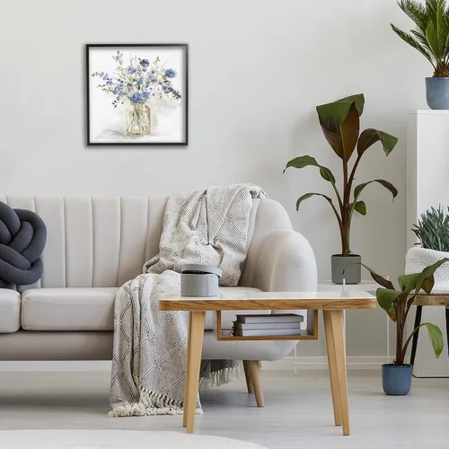 Vista 3 de Spring Floral Dollops' Framed Giclee Art