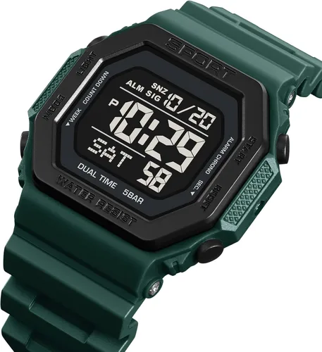 Vista 2 de PASOY Relojes de moda para hombres y mujeres unisex verano digital retroiluminación casual impermeable deportes al aire libre natación colorido