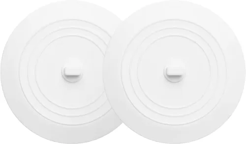 Vista 8 de Vaincre 2 piezas de tapón de drenaje de bañera - 5" de silicona para cocina y baño, tapón de agua para cabello y ducha, tapón de drenaje de bañera