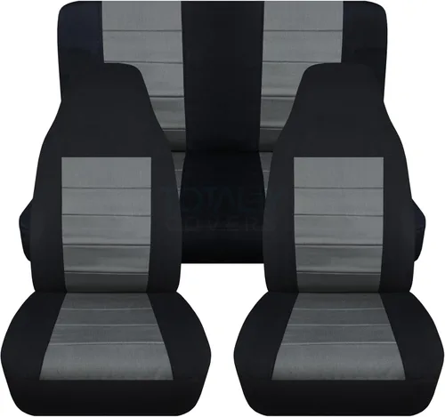 Vista 15 de Fundas para asientos de automóvil, Negro