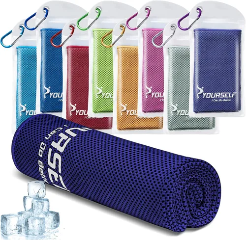 Vista 18 de Toalla refrigerante Syourself para un alivio instantáneo: toalla refrescante de 40 pulgadas x 12 pulgadas para jugar bolos o hacer ejercicio o yoga