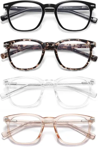 Vista 3 de EYECEDAR Reading Glasses For Men and Women TR90 Material Flexible Frames Readers