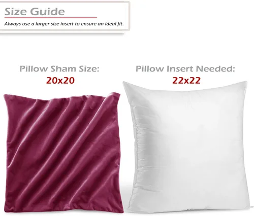 Vista 2 de Nestl Fundas de cojín decorativas, acogedoras fundas de cojín de terciopelo magenta de 51 x 51 cm, suaves fundas de cojín sólidas para sofá, cama