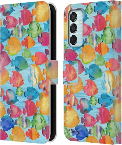 Vista 16 de Head Case Designs Officially Licensed Paul Brent Agate Mermaid Coastal Leather Wallet Case Compatible with Samsung Galaxy M15/F15 5G