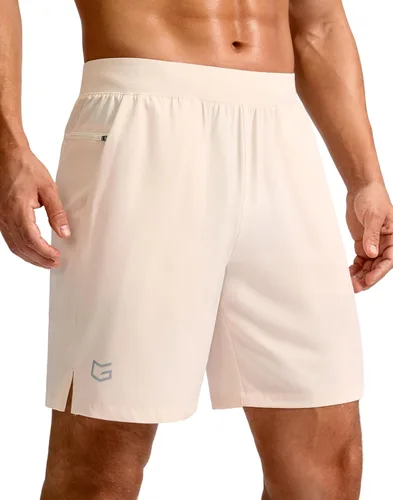Vista 16 de G Gradual Pantalones cortos deportivos para correr para hombre de 7/5/9 pulgadas, bolsillo con cremallera, ligeros, para entrenamiento, gimnasio