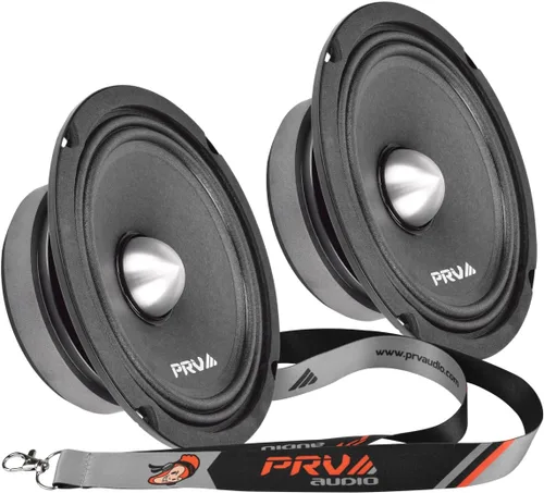 Vista 5 de PRV AUDIO Altavoz bala de rango medio poco profundo de 6.5 pulgadas 6MR250B-4 delgado, 250 vatios 4 ohmios altavoz delgado de audio para automóvil