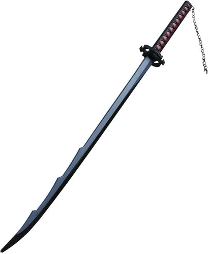 Vista 2 de 42" Fantasía Anime Japonés Ninja Cosplay Disfraz Espada Samurai Espada Kurosaki Ichigo Espada Katana Blade Halloween Arma