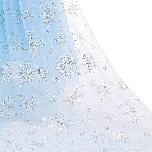 Vista 6 de TSIZFXI Elsa - Vestidos de princesa para niñas fiesta de cumpleaños con accesorios de 3 a 8 años