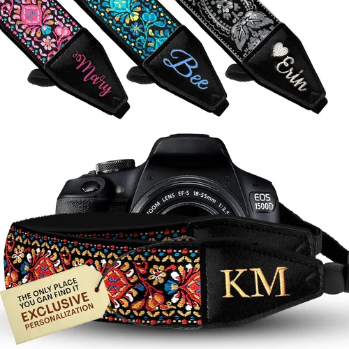Vista 12 de Art Tribute Camera Strap for All DSLR and Mirrorless Cameras. Photographers Strap Neck, Shoulder & Crossbody Camera Strap