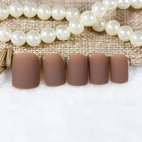 Vista 10 de Gelnails - Uñas postizas cortas a presión con punta francesa blanca, 30 Almendra francesa blanca