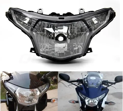 Vista 38 de Ensamble de lámpara de faro delantero para motocicleta compatible con Yamaha YZF600 R6 2006 2007 06 07 YZF-R6 Faro frontal transparente para moto