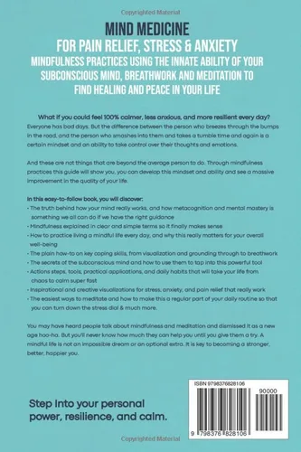 Vista 2 de Mind Medicine For Pain Relief, Stress and Anxiety Mindfulness Practices Using the Innate Ability of Your Subconscious Mind, Breathwork and