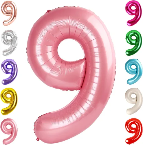 Vista 214 de Globos del números 0 de 40 pulgadas para formar los números 10, 20, 30, 40, 50, 60, 70, 80, 90, 100, para decoración de cumpleaños, bodas, eventos