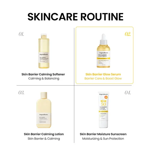 Vista 6 de ONGREDIENTS Skin Barrier Glow Serum, 99% glutatión puro, pantenol, ácido hialurónico, piel de cristal, mancha oscura, tono de piel desigual, piel