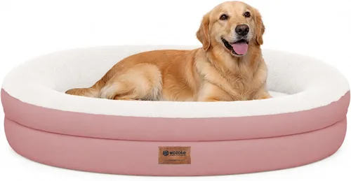 Vista 19 de Cama ortopédica lavable grande para perros: Cama de espuma viscoelástica impermeable para mascotas con refuerzos - Funda ortopédica extraíble