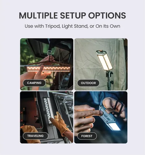 Vista 5 de CLAYMORE 3FACE NEO - Linterna LED recargable de 10 luces LED – 4,900 lúmenes, luz gran angular de 3 lados, tiempo de funcionamiento de 45 horas, 3