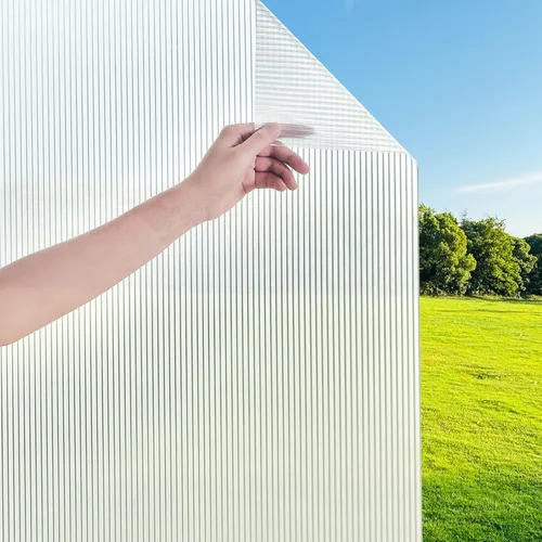 Vista 11 de Hilarious - Película de privacidad arcoíris para ventana, vinilo para ventanas manchadas, calcomanías decorativas 3D removibles, película tintada