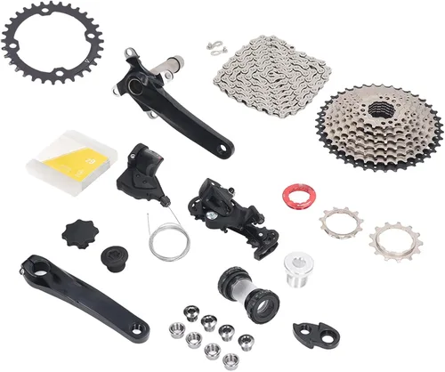 Vista 5 de Airshi Casete de velocidad de bicicleta, 11 a 40T Drop Gear Design 9 Speed Groupset para refit