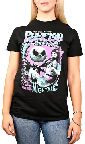 Vista 3 de Disney Nightmare Before Christmas Jack Skellington Nightmare King World Tour Camiseta