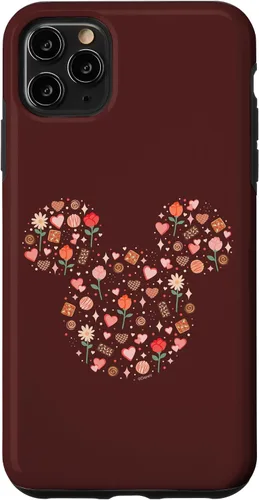 Vista 13 de iPhone 13 Pro Max Disney Mickey Mouse Icon Fill Chocolates Flowers Hearts Love Case