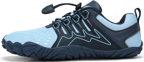 Vista 5 de Kricely Zapatos minimalistas para hombre, zapatos de entrenamiento con puntera ancha, suela cero caída