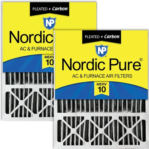 Vista 10 de Nordic Pure 20 x 25 x 5 (tamaño real: 19 3/4 x 24 3/4 x 4 3/8) Lennox X6673 X6675 Filtro Merv 8 de repuesto para reducción de olores 2