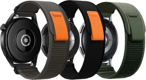 Vista 29 de Correa de nylon compatible con Samsung Galaxy Watch 7/FE/6/5 Pro 4 3/Watch 4 6 Classic/Active/Gear S2 S3 Frontier, correa de bucle deportivo de 20