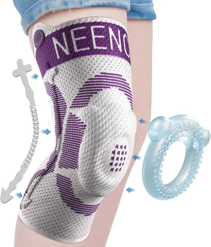 Vista 10 de NEENCA Rodillera para niños, rodillera de compresión para niños y niñas. Rodillera para niños y niñas. Rodillera para niños con almohadilla de gel
