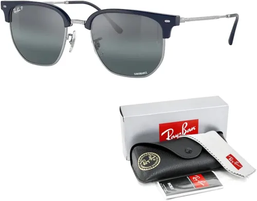 Vista 3 de Ray-Ban RB4416 - Gafas de sol hexagonales de metal Clubmaster para hombre y mujer + paquete con kit de gafas de diseñador iWear