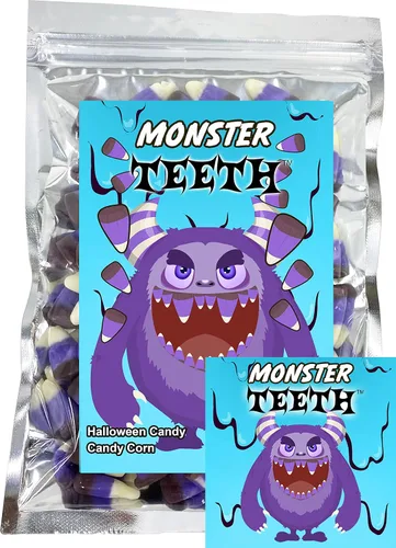 Vista 12 de Killer Bunny Dientes Pastel Candy Corn divertido y único cesta de Pascua, regalo de broma para cumpleaños, niñas, niños y adolescentes (7 onzas)