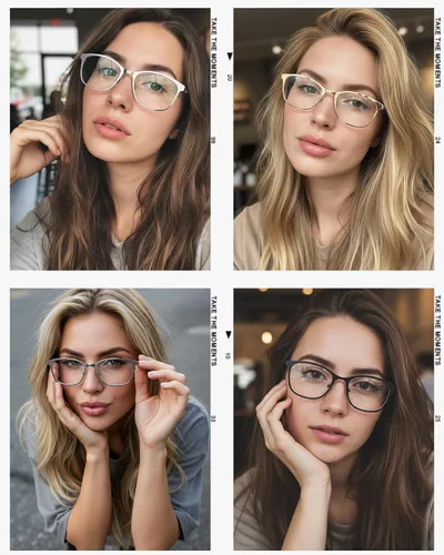 Vista 5 de IGnaef Gafas retro rectangulares Bayonetta con bloqueo de luz azul para mujeres, estilo oficina-sirena, transparente, IF6233 negro (A01 Black)