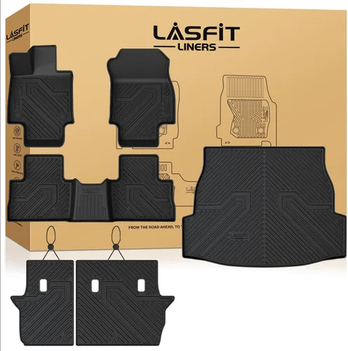 Vista 44 de LASFIT Alfombrillas para Toyota Tacoma 2005-2011 (solo compatible con DoubleCab AutoTran)