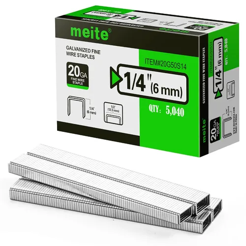 Vista 10 de meite Grapas de calibre 20, corona de 1/2 pulgada