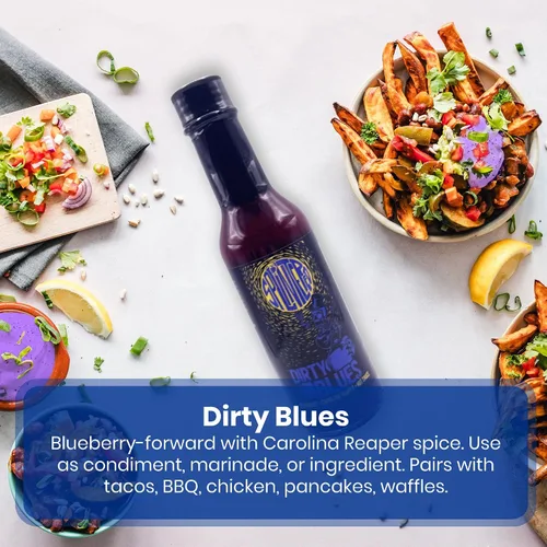 Vista 5 de The Splintered Sauce Hot Sauce Trio – Carolina Reaper Paquete variado con deliciosos maridajes de frutas, arándanos, fresas, piña, perfecto