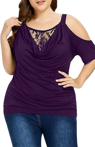 Vista 2 de NEYOUQE Camisetas de manga larga para mujer, estilo casual, cómodas, color liso, para verano, para mujer