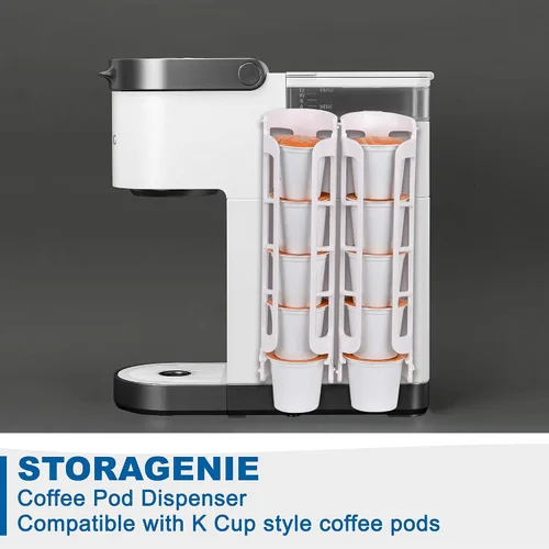 Vista 2 de STORAGENIE Soporte para cápsulas de café Keurig K-Cup, almacenamiento lateral de tazas K, organizador de cápsulas de café, perfecto para mostradores