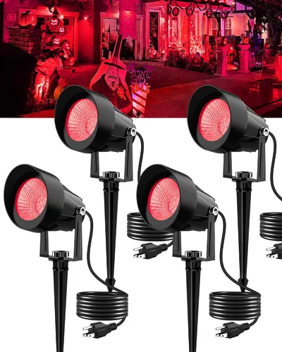 Vista 15 de T-SUN Iluminación exterior del atardecer al amanecer, luces de poste de bandera con fotocélula de encendido y apagado automático, impermeables, LED