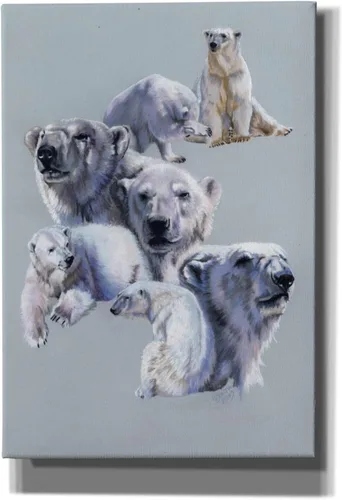 Vista 10 de Epic Graffiti 'Arctic King' de Barbara Keith, lienzo para pared, 12 x 16 pulgadas